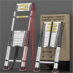 DIAMONDFORGE Telescoping Ladder Aluminum Heavy Duty Portable-0