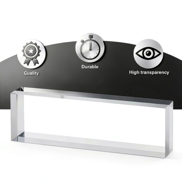 Yousoontic Acrylic Block Clear Display Scratch Resistant-2
