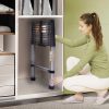 Qimu Stainless Steel Extension Ladder Portable Telescopic-5