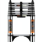 JIASHCHE Telescoping Ladder Stainless Steel 330lb Capacity-0