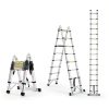 Soctone Telescoping Ladder Aluminum Cordless 16.5FT A Frame-3