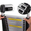 Bowoshen Aluminum Telescoping Ladder Silver Portable Durable-4