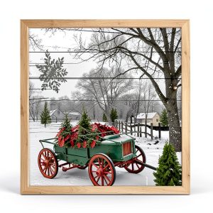 Henry Glass Block Panel Holiday Homestead Red Jan Shade-0