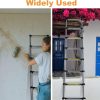 LiGuVCY Telescoping Ladder Aluminum Adjustable Height Home-6