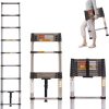 Qimu Stainless Steel Extension Ladder Portable Telescopic-0