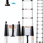 Qimu Aluminum Telescopic Ladder with Detachable Hooks-0