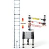 Qimu Stainless Steel Extension Ladder Portable Telescopic-1