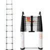 Qimu Aluminum Telescopic Ladder with Detachable Hooks-1