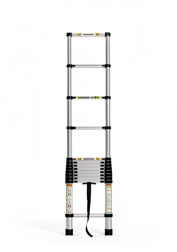 RIKADE Telescopic Ladder Aluminum Portable 330lb Capacity-4