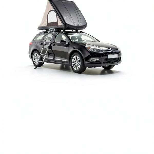 Yesker Aluminum Telescoping Ladder Silver Black Durable-4