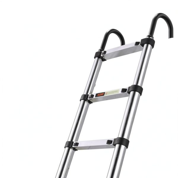 JIASHCHE Telescoping Ladder Stainless Steel 330lb Capacity-1