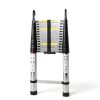 Bowoshen Aluminum Telescoping Ladder Silver Portable Durable-6