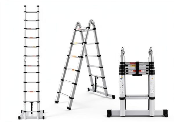 Qimu Aluminum Collapsible Ladder Durable Portable Home Tool-1