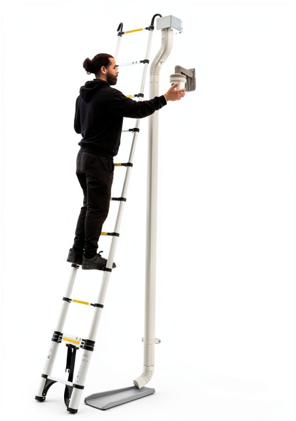 KZEBRA Telescoping Ladder Aluminum Portable 12.5 FT-6
