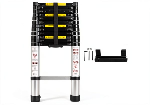 SROODTUO Telescoping Ladder Aluminum 12.5 ft RV Use-4