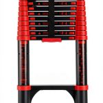 HBTower Telescopic Ladder Aluminum Heavy Duty 330lb Capacity-0