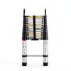 Bowoshen Aluminum Telescoping Ladder Silver Portable Durable-1