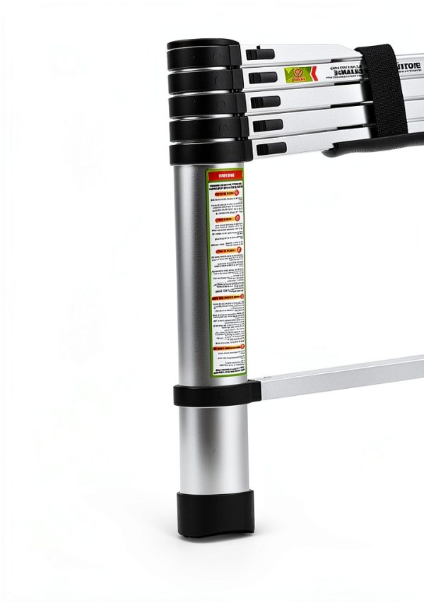 RIKADE Telescopic Ladder Aluminum Portable 330lb Capacity-3