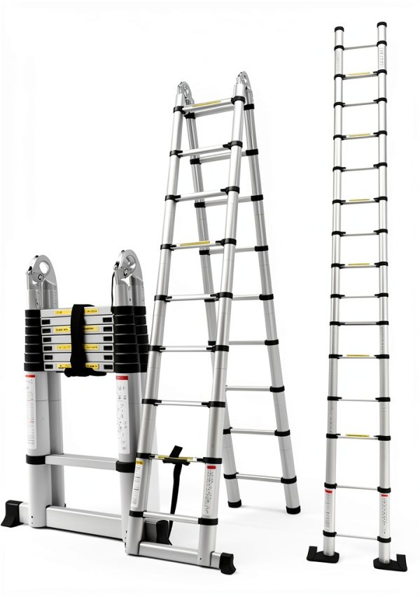 Jupitor Telescoping Ladder Aluminum 16 Feet 330 Pound-1