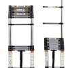 RIKADE Telescopic Ladder Aluminum Portable 330lb Capacity-5
