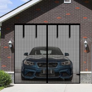 Magnetic Garage Screen Door Veanusiver Fiberglass Mesh-0