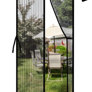 Magnetic Fly Screen Door YRH Mesh Stay‑Open Buckles 36×82-0